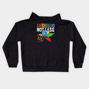 Autism Awareness - Different Not Less Kids Hoodie